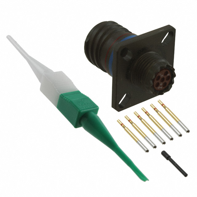 【D38999/20WA35SN】CONN RCPT FMALE 6POS GOLD CRIMP